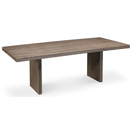 Solid Top Trestle Table